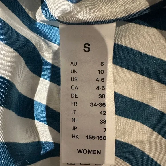 NWOT - Lillysilk Amalfi Stripe Silk Shirt - Picture 6 of 11